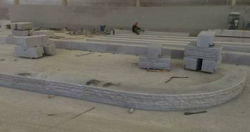 钦州 芝麻白整石坐凳（光面+自然面）